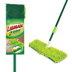Libman 18″ 2-Sided Microfiber Dust Mop, Double Sided Dry Wet Mops for Floor C…