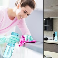 ESSKAM 3 Pack Spray Bottles, Continuous Bottle, Fine Water Mist Blue