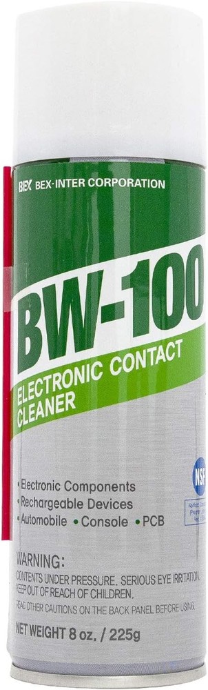 BW-100 Non-Flammable Electronic Contact Cleaner Aerosol Spray- Safely Cleans Joy