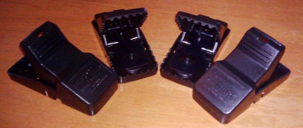 4 Trapper Mini T-Rex Mouse Trex Snap Trap Easy To Set Re-usable Control Mice