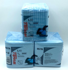 WypAll L40 05776 Shop Towels 56 Count per Pack Lot of 3 Industrial Cleaning Wipe