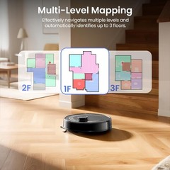 Lefant Lidar Robot Vacuum And Mop Combo75-Days Self-Emptying6000Pa Powerful