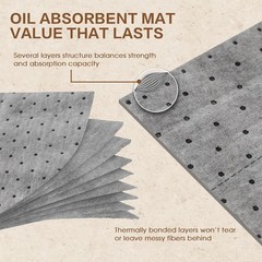 ZXQDRE Oil Absorbent Pads Roll 15 X 50 Heavy Duty Spill Mat