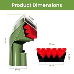 1400B Little Green Machine Attachments for Bissell–3″ Tough 3 Inch,