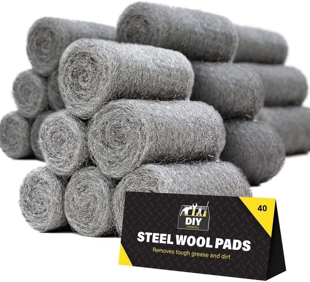0000 Steel Wool for Mice Control – 40 Pack Fine Grade Stainless Steel Wool fo…