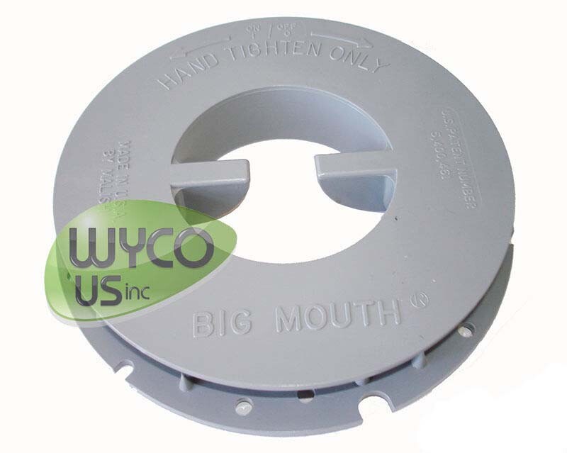 MALISH PAD HOLDER, GRAY, BIG MOUTH, RIGHT HAND TWIST IN, FLOOR MACHINES, 5D27