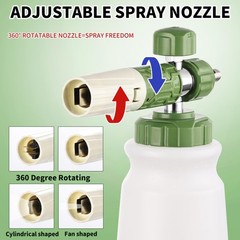 FENG PAI Pressure Washer Foam Cannon with 1 Liter, White