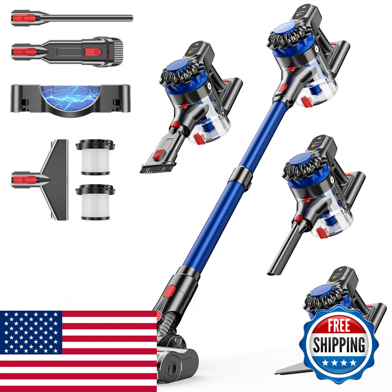 Kardv Cordless Vacuum Cleaner 500W/40Kpa Vacuum Cleaners For Home 60Mins Stick