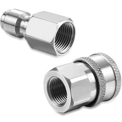 Hotop 2 Sets NPT 3/8 Inch Pressure Washer Quick Inch, Internal Thread