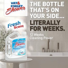 Wet & Forget Shower Cleaner Spray 64 Fl Oz (Pack of 1), Fresh Scent