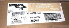 Niagara™ 3500N Natural Hog’s Hair Floor Pads, 20″, Tan, Case Of 5 Pads **** New