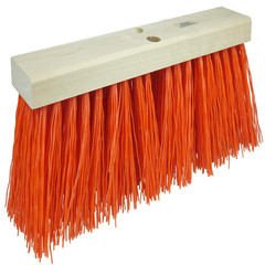 Weiler 42055 24 Street Broom 5-1/4 Trim Length Orange Polypropylene Fill Made