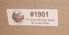 Mecury # 1901 17″ Union Mix Floor Polisher Scrub Brush With Clutch Plate (New)