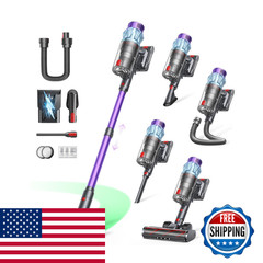 Powerffy Cordless Vacuum Cleaner 70Min/650W/55Kpa Self-Standing Vacuum Cleaners