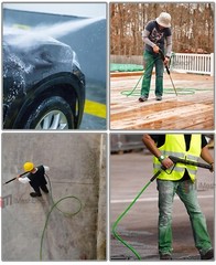 50FT 3600PSI Replacement High Pressure Power Washer Hose-3/8″ Swivel QC Flexible