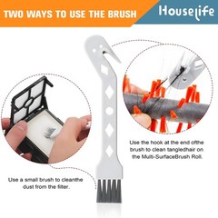 Houselife 4 Brush Rolls And 2 Hepa Filters Replacement Parts Compatible Bissell