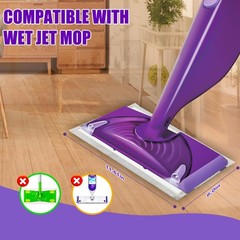 50 Pack Wet Jet Pad Refills for Swiffer Mop Pads, Purple