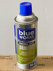 6 new Blue Works #11023 Silicone Spray, Industrial Grade, 11 oz. Aerosol Cans
