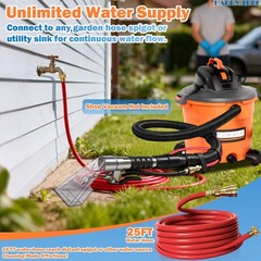 Extractor Hose Kit 25 Feet Water Line Upholstery Carpet Cleaning Accessory Green