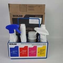 Ecolab Revitalize #6101157 Carpet Spot Cleaning Kit Grease Gum Odor Eliminator+