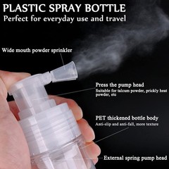 AKOAK 1 Pack 110ml Portable Detachable Travel Spray 3.7 Ounces, Transparent