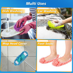 10 Mop Slippers for Floor Cleaning – Size 8 Socks Women 8