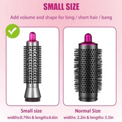 Small Round Volumizing Brush for Dyson, Airwrap Attachment Small, Rose