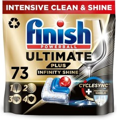 Finish Ultimate Plus Infinity Shine Dishwasher Pills, Fresh, 73 Capsu