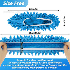 10 Mop Slippers for Floor Cleaning – Size 8 Socks Women 8