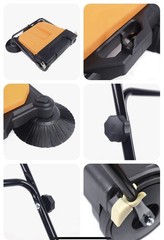 26″ Handpush Sweeper Industrial Walk-behind Floor Board Sweeping Cleaning Tool