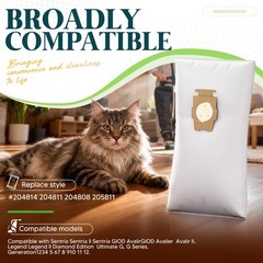 10 Pack Vacuum Bags [Model 204814] Compatible with Kirby 10 PACK