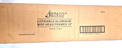 Janico 6518 Lockable Aluminum Plastic Mop Head Frame (Case of 12)