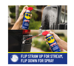 3 PACK Multi Purpose Original WD-40 Formula 8oz Lubricant Spray w/. Smart Straw