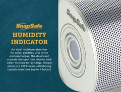 SnapSafe Reusable Canister Dehumidifier, 75902 – Portable, Easy to Use Moistu…