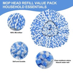 Mop Replace Head, 6 Pack Heads Replacements for Oceda RinseClean 6 pack