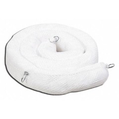 Spilltech Wb510sn Sorbent Boom, 30 Gal, 5 In X 10 Ft, Oil, White, 4 Pk