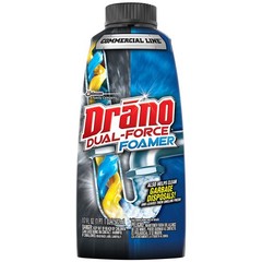 Drano Dual-Force Foamer Clog Remover, Commercial Line, 17 Fl Oz (Pack of 1)
