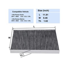 Premium Cabin Air Filter with Activated Carbon, Compatible with… Fast USA SHIP