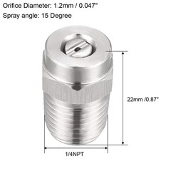 uxcell Pressure Washer Nozzle, 1/4NPT Thread Spray Tip, 2 Pcs (15 15 Degree