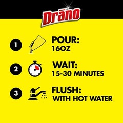 Drano Max Gel Drain Clog Remover and Cleaner for Shower or 42 oz (Pack of 1)