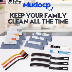 Window Track Cleaner Tools Set, 14 PCS Groove Cleaning Multicolor