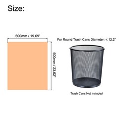 60 Counts / 3 Rolls 4-6 Gallon Small Trash Bags Waste Basket Liners Orange