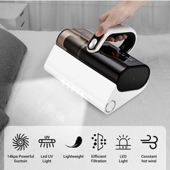 Powerful Mattress Vacuum 16Kpa Bed Mite Remover w/ UV-C Light 500W