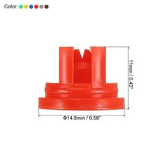 6Pcs Spray Nozzle Tip 110° Flat Fan Shaped Nozzle 0.15-0.6mm Pore Spray Nozzle