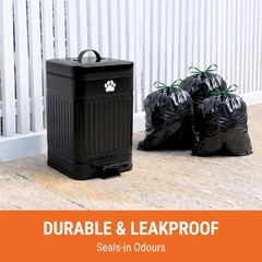 Pupzle Dog Poop Bin Liners Compatible with 1 Count (Pack of 30), Black