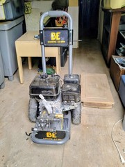BE Powerease 225 Gas Pressure Washer 3400 PSI 2.5 GPM Wheel-Mounted