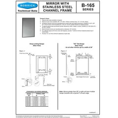 Bobrick B-165 2436 NEW in Box Washroom Equipment Glass Mirror