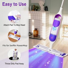 20 Pack Disposable Power Mop Pads for Swiffer 20Pack, Purple