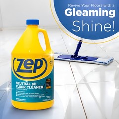 Zep Neutral PH Industrial Floor Cleaner – 1 128 Fl Oz (Pack of 1), Blue