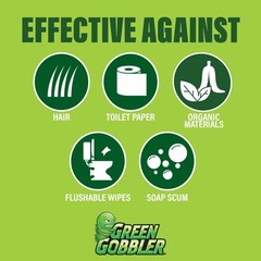 Green Gobbler Drain Clog Remover Drain Cleaner Powder 5 Pacs 5 Tools G8063